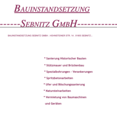 Bauinstandsetzung Sebnitz GmbH